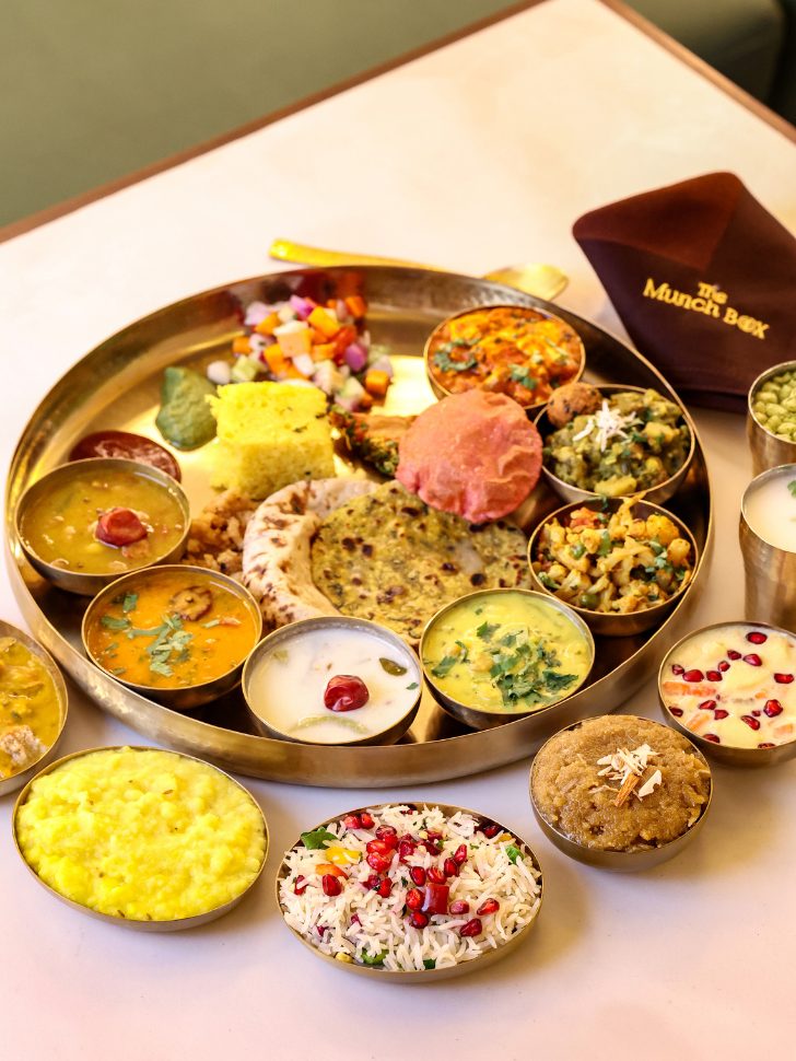 Signature Gujarati Rajasthani thali at The Munch Box