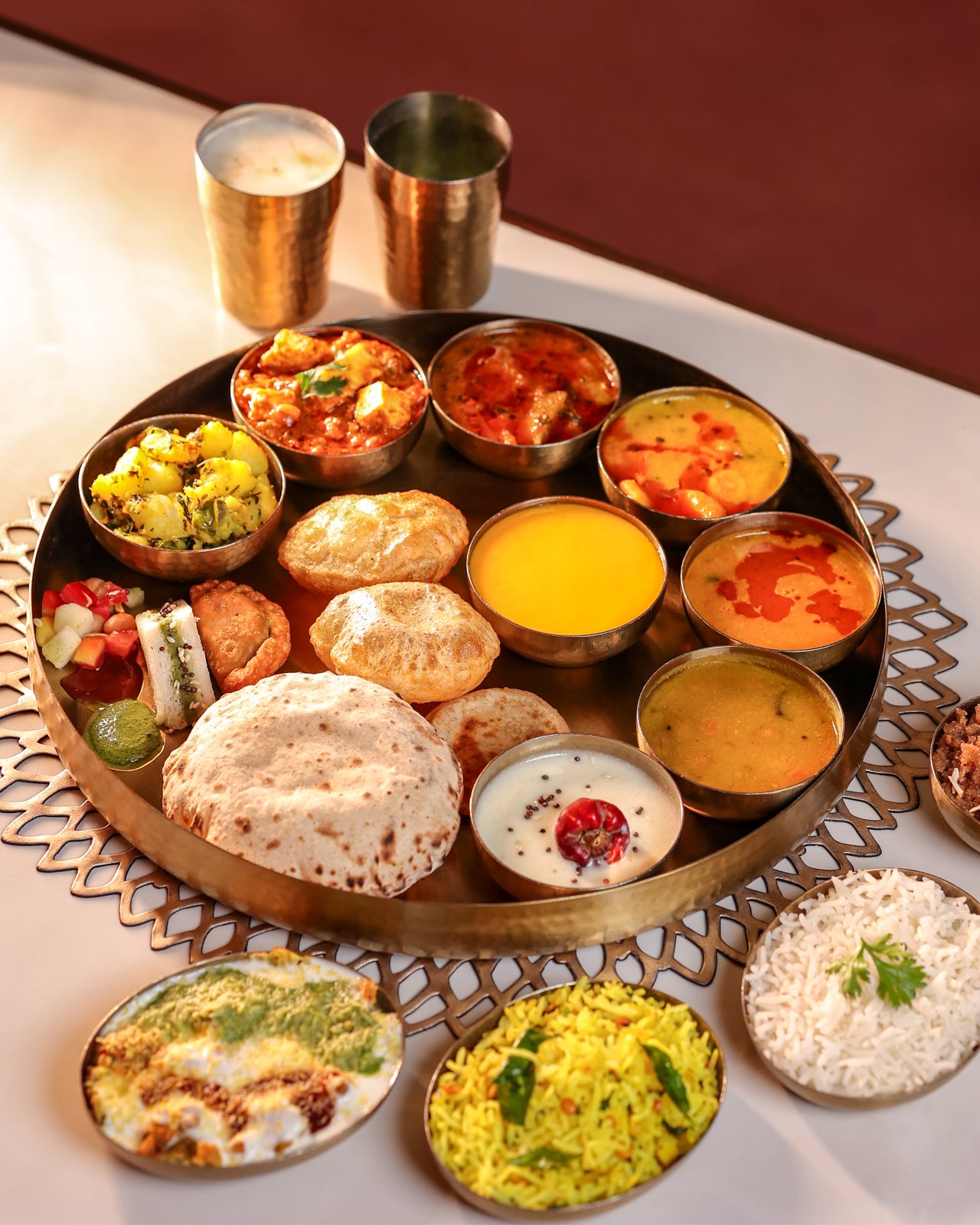 Signature thali at The Munch Box